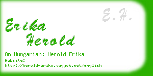 erika herold business card